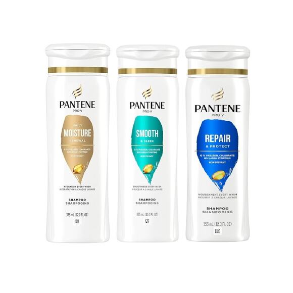 3 Pack Pantene Pro-V Shampoo Bundle Repair Protect Smooth Sleek Moisure Renewal - Picture 1 of 1